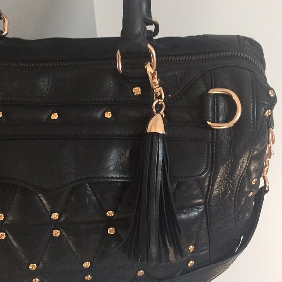 Rebecca Minkoff: Black leather & rose gold bag - Picture 2 of 8